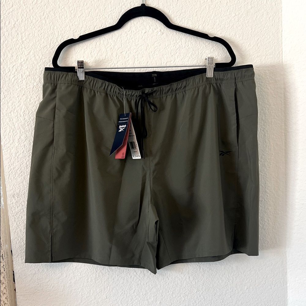 Men's Reebok Dark Green Athletic Shorts ~ Size 2XL
